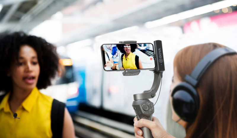 Беспроводной микрофон Boya BY-WM4 Pro-К3, цифровой, 2.4 ГГц, 2 канала, Lightning (уцененный)