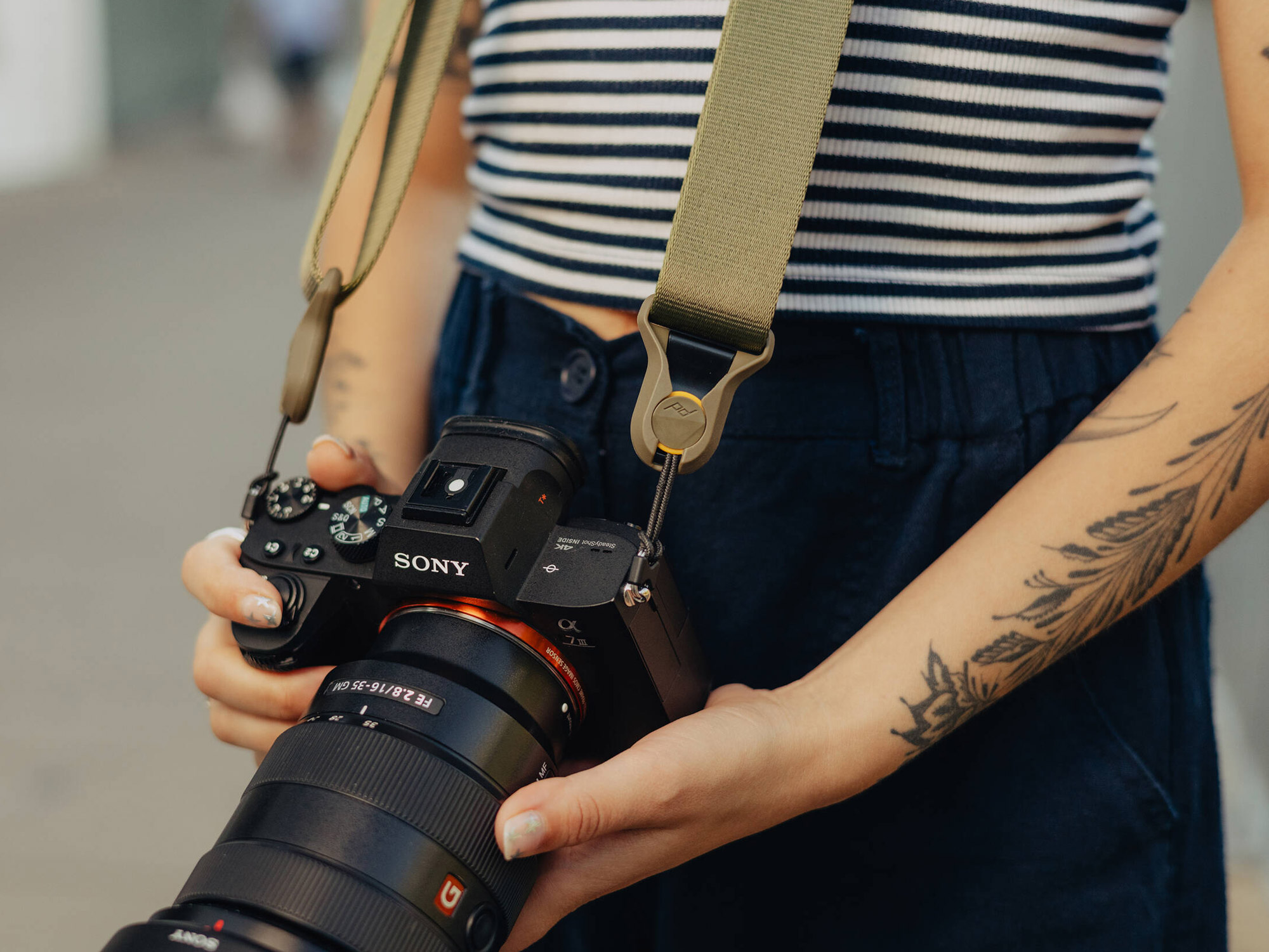 Ремень Peak Design Camera Strap Slide Lite Kelp, оливковый