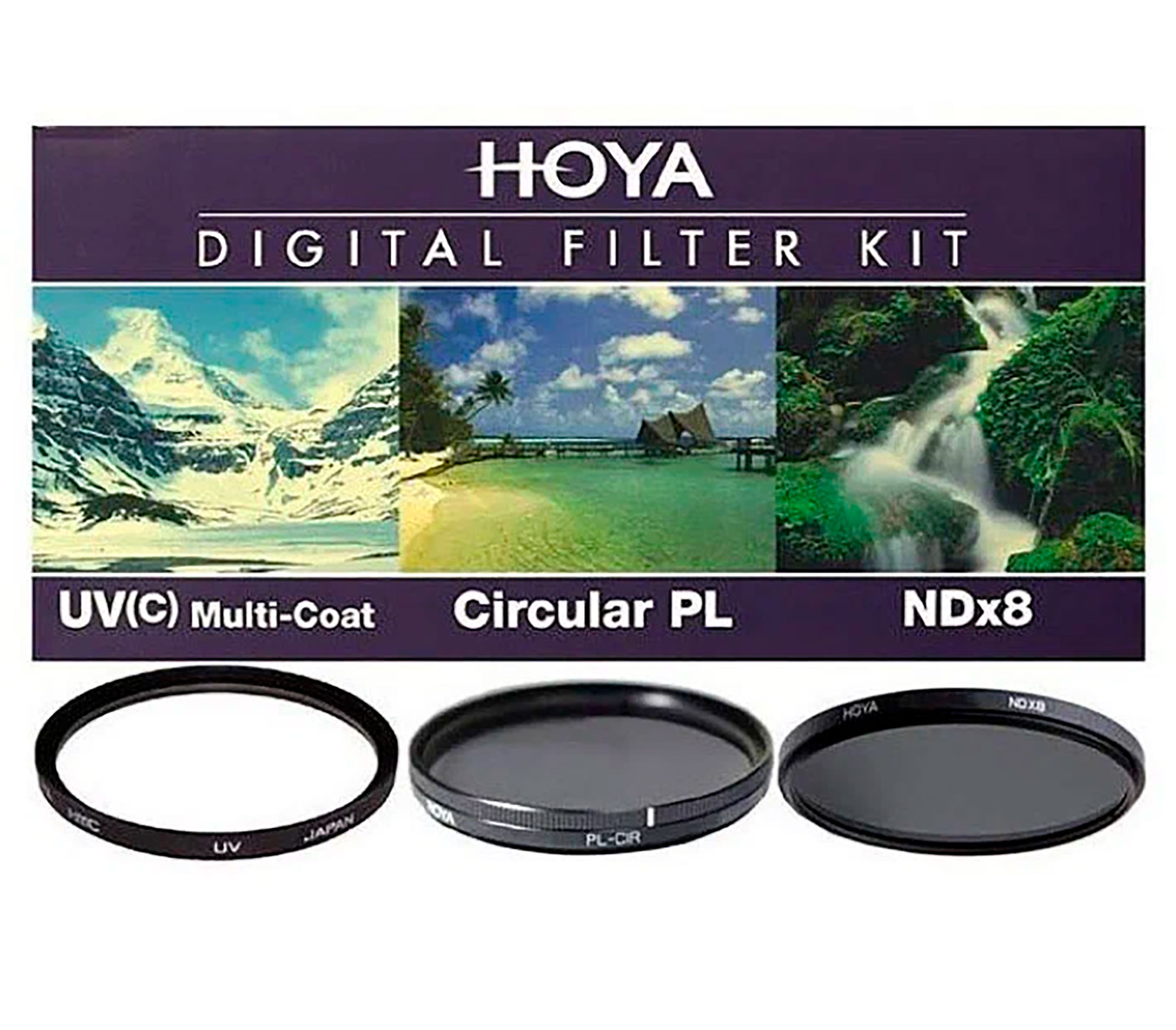 Набор светофильтров Hoya DIGITAL FILTER KIT:  67mm UV (C) HMC MULTI, PL-CIR, NDX8