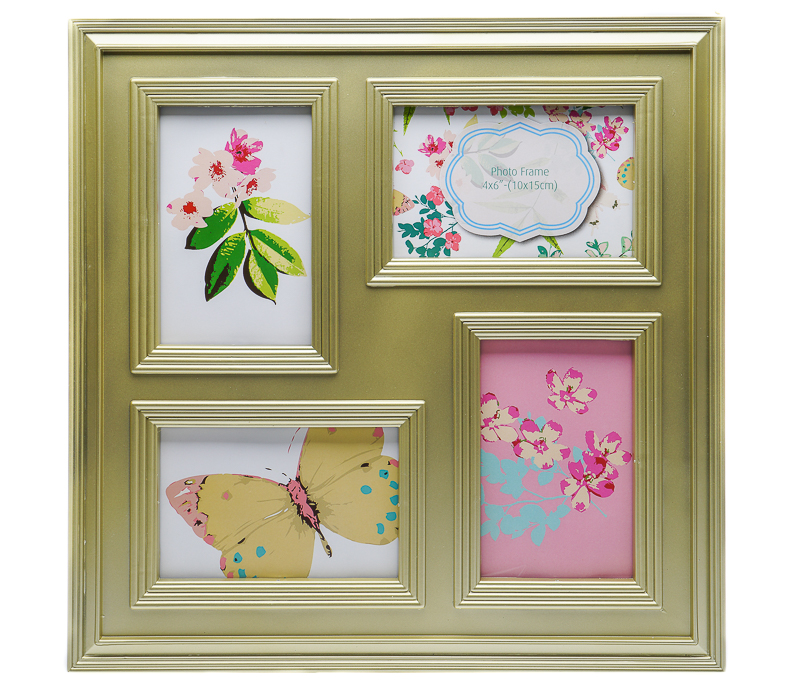 Мультирамка Fotografia на 4 фото 10х15 см (FFC-2054) золотая