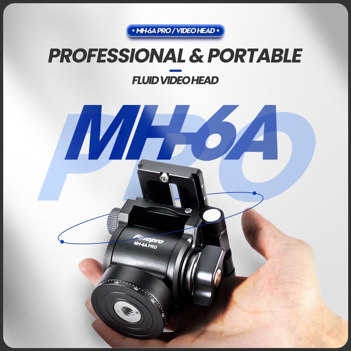 Штатив Fotopro Origin Plus Video с видеоголовой MH-6A Pro, карбоновый