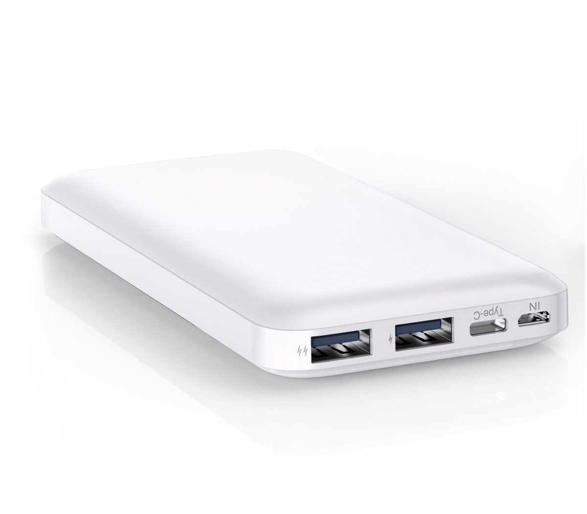 Внешний аккумулятор Aksberry E103 Infinity, 10 000 мАч, белый