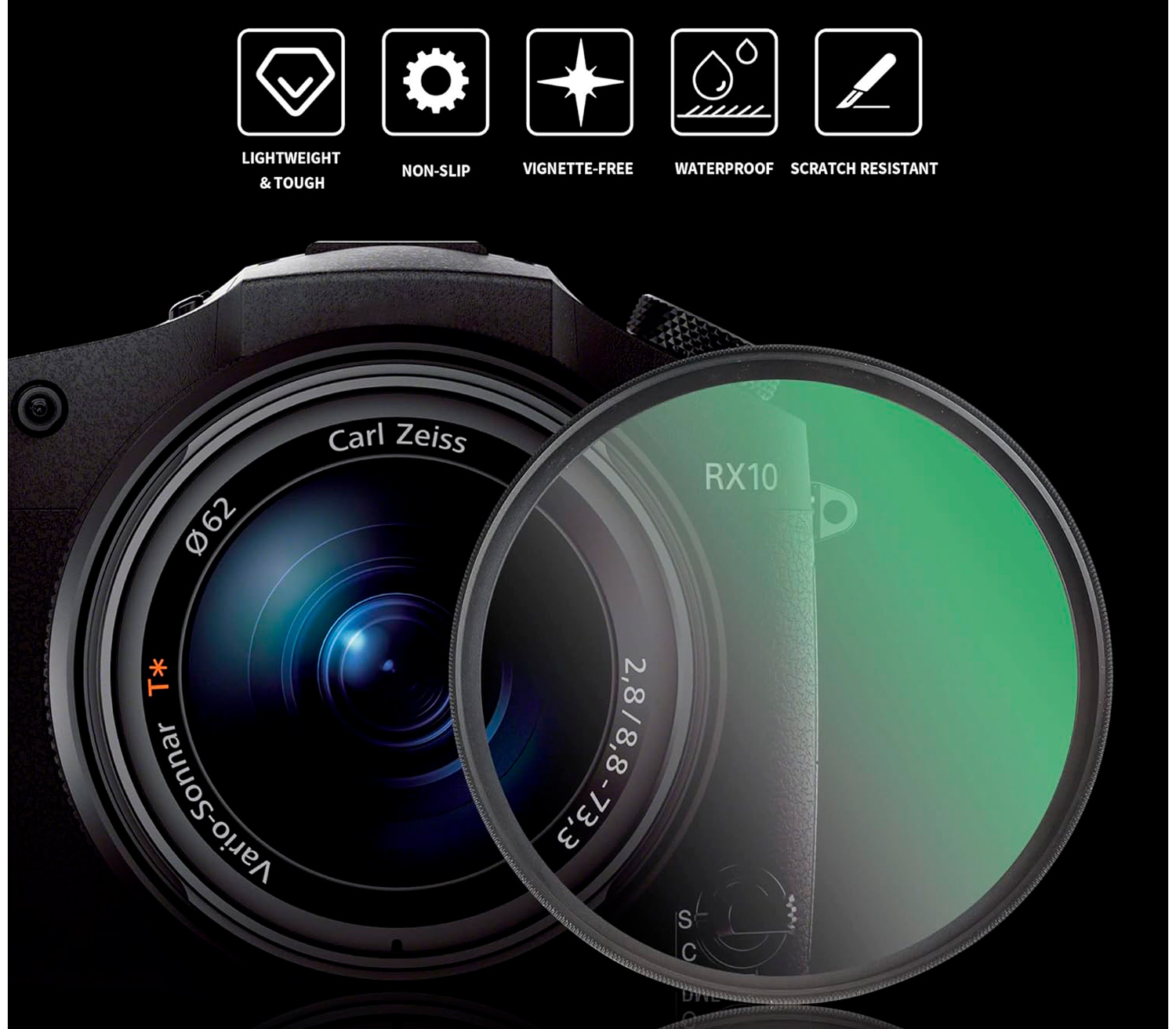 Светофильтр Walking Way Black Mist 1/2 82mm