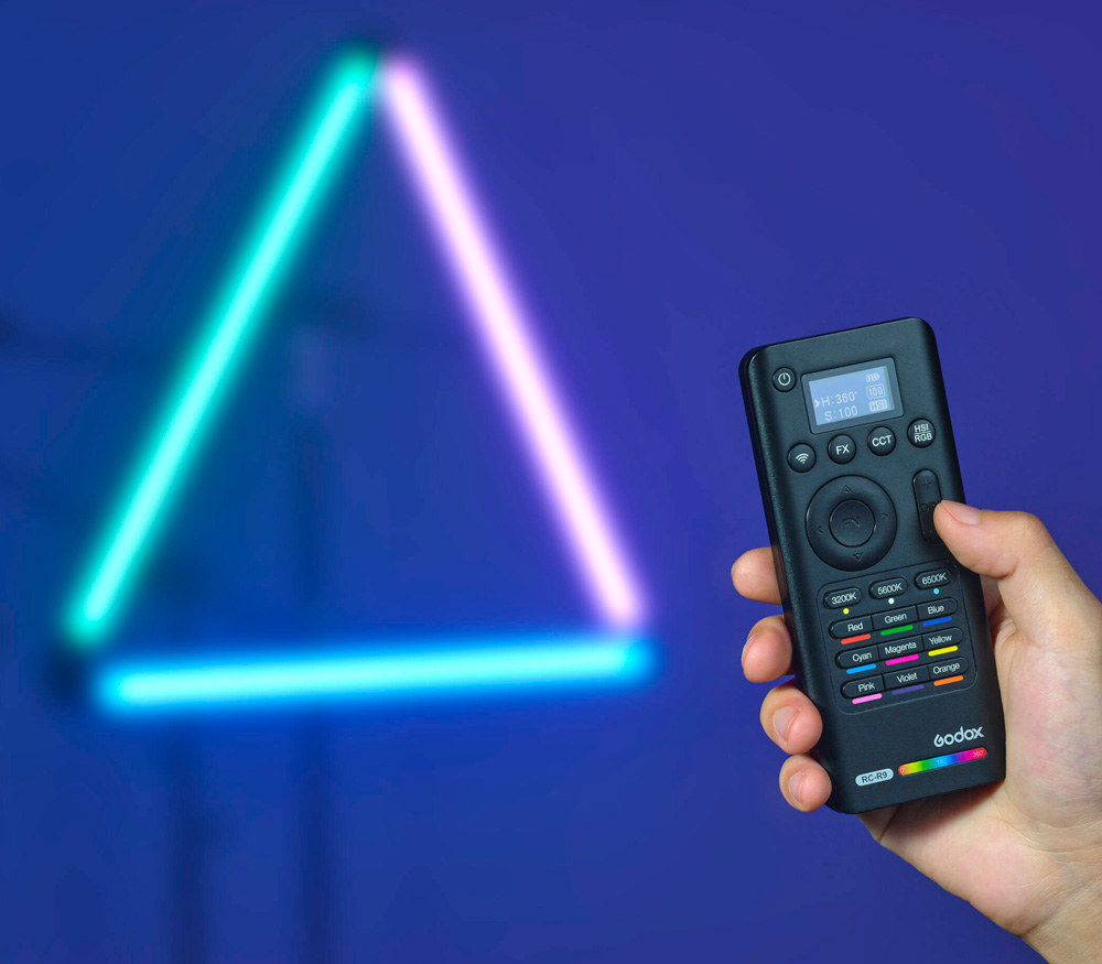 Комплект осветителей Godox TL120-K4, 4х30 Вт, RGB, 2700-6500К