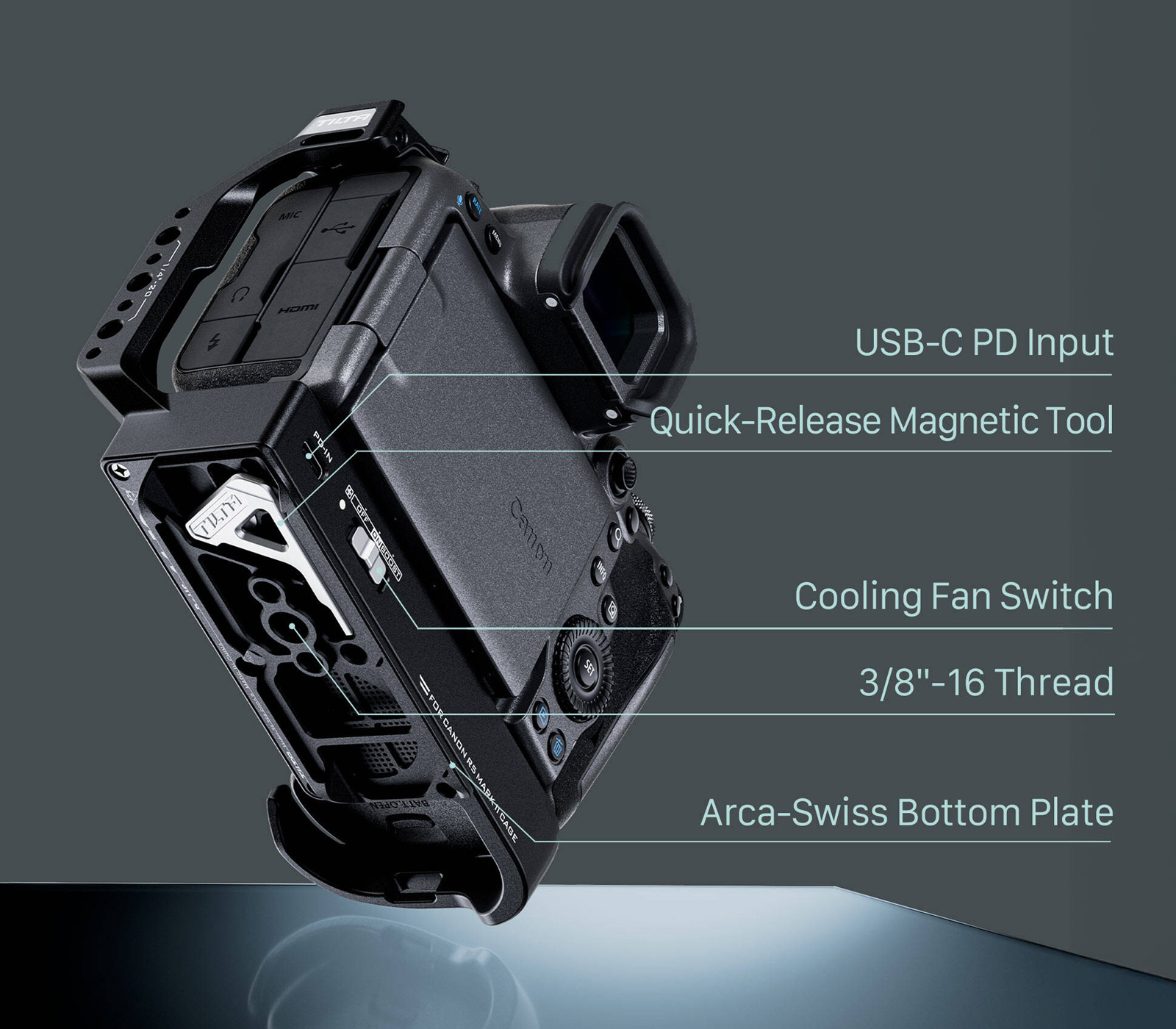 Клетка Tilta Camera Cage для Canon R5 Mark II, с охлаждением, Base Kit