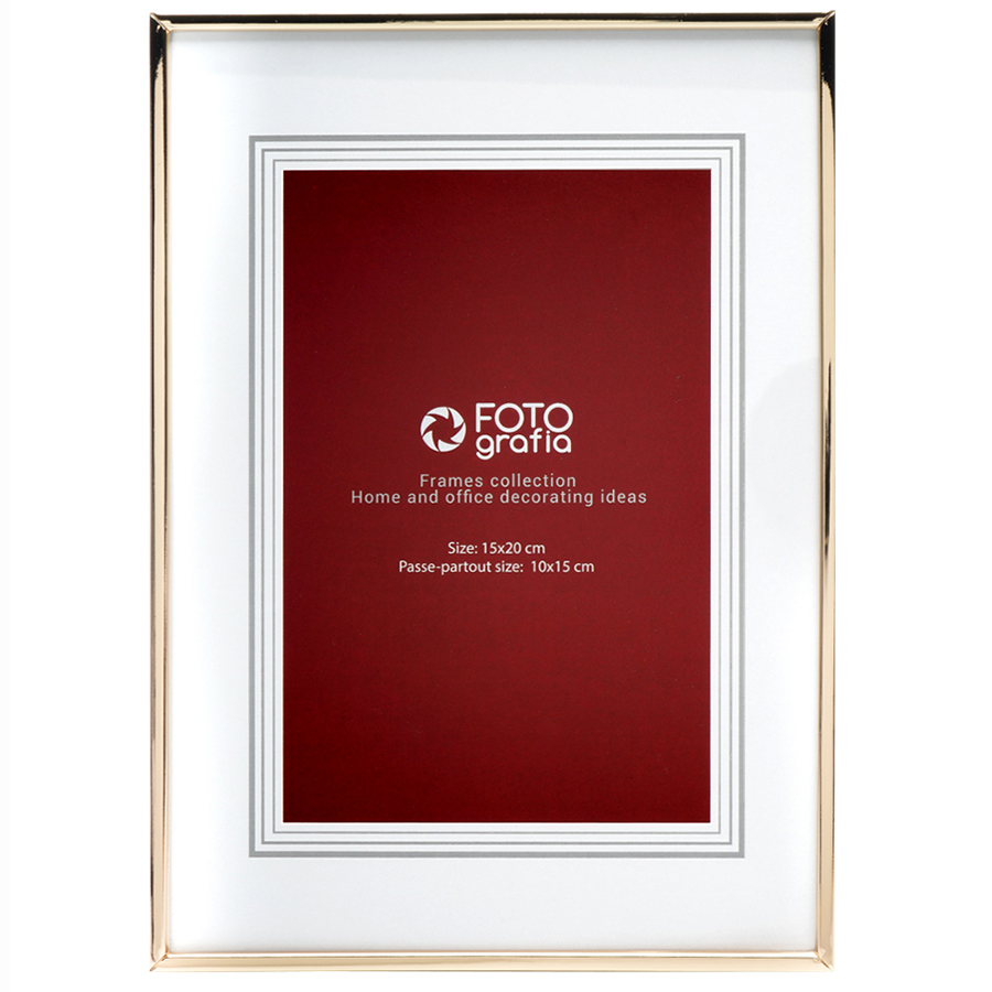 Фоторамка Fotografia 15x20 см, золотая (FFM-5043)