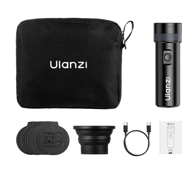 Фотофонарь Ulanzi LM01 V2 Photography Flashlight, 10 Вт, RGB (фонарь фотографа)
