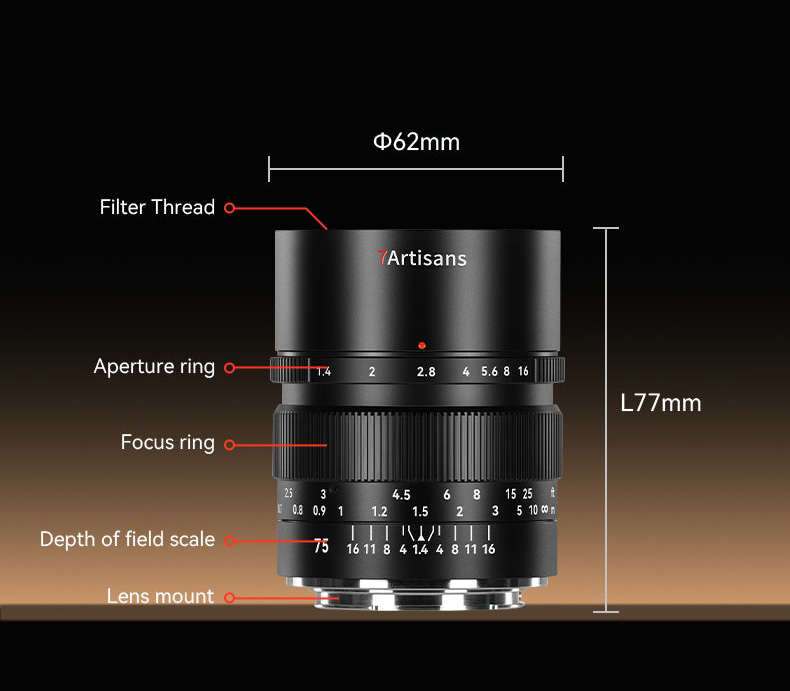 Объектив 7Artisans 75mm f/1.4 Nikon Z