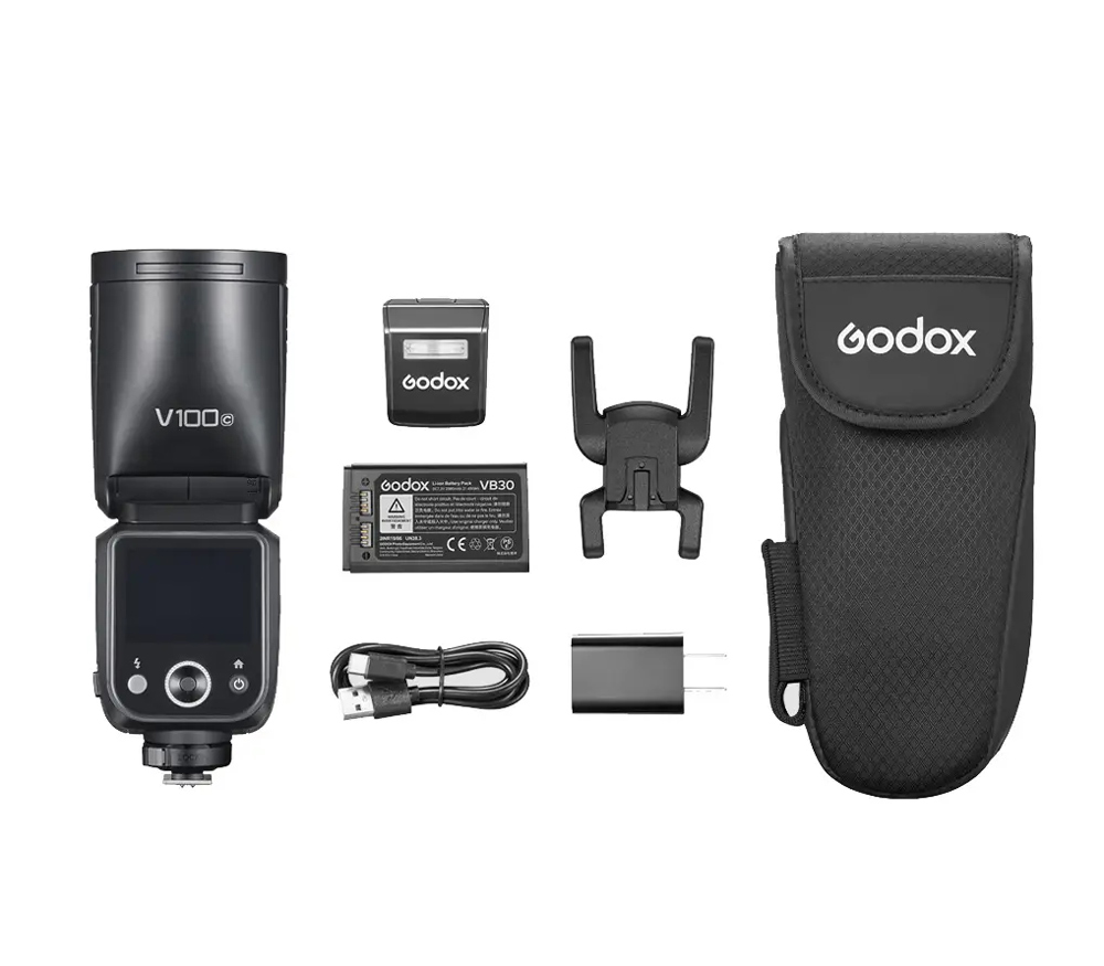 Вспышка Godox V100C TTL, для Canon