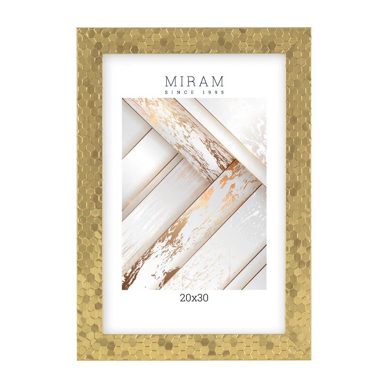 Фоторамка Мирам 20х30 см, золотистая (651618-8)