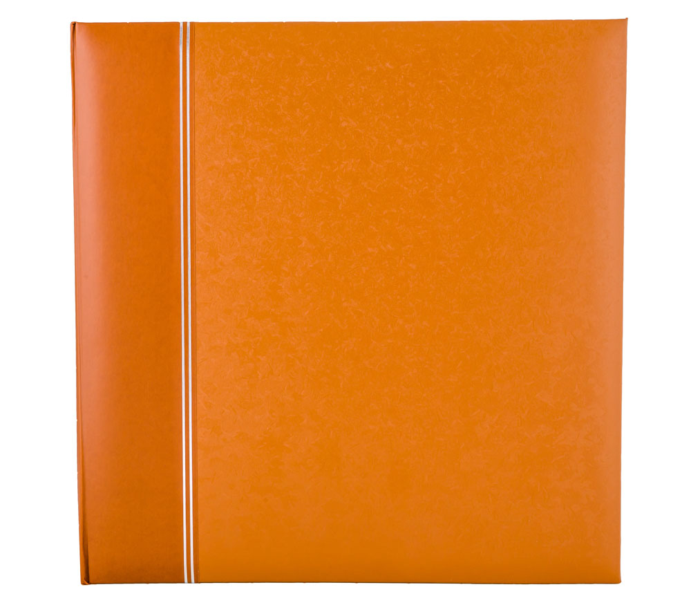 Фотоальбом Мирам 500 фото 10х15 см., пластиковые листы на кольцах оранжевый