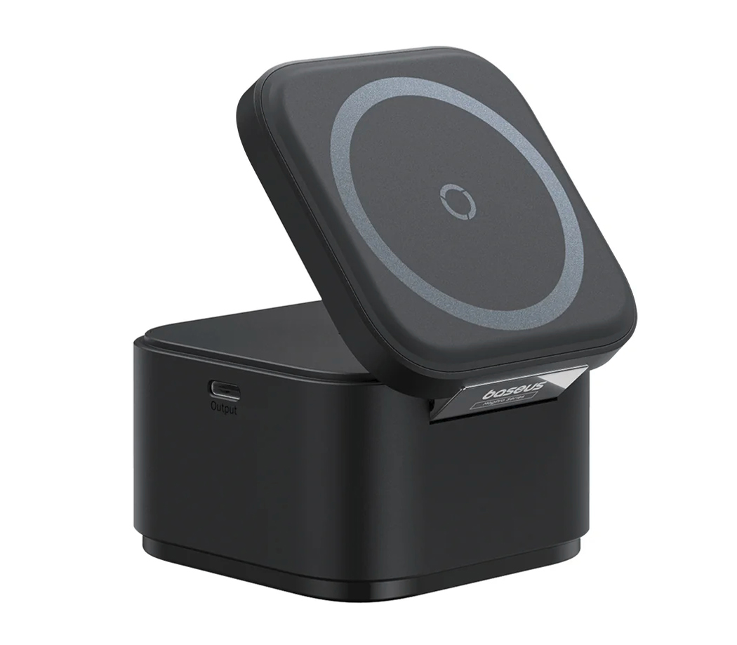 Беспроводное зарядное устройство Baseus MagPro 2 в 1, черное