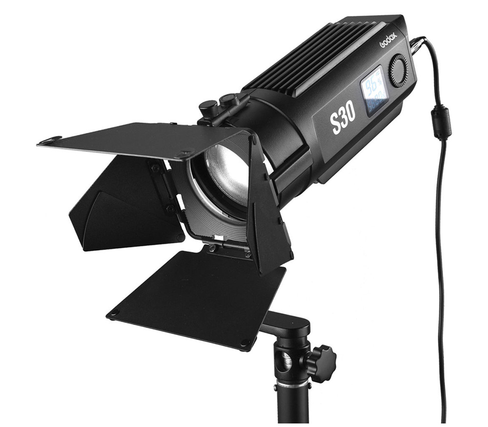 Осветитель Godox S30, светодиодный, фокусируемый, 30 Вт, 5600К