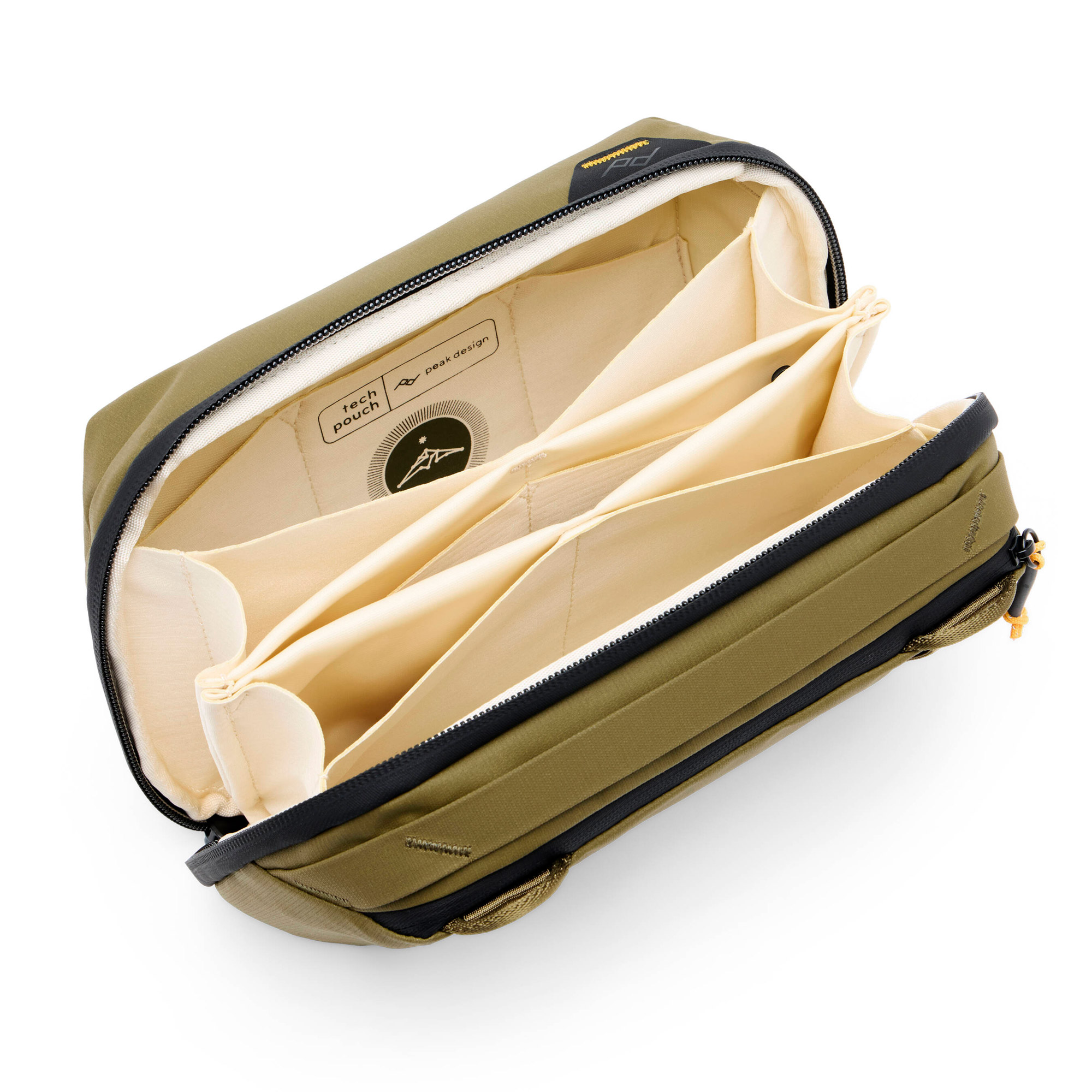 Сумка Peak Design Tech Pouch v3 для аксессуаров, цвет Kelp, оливковый
