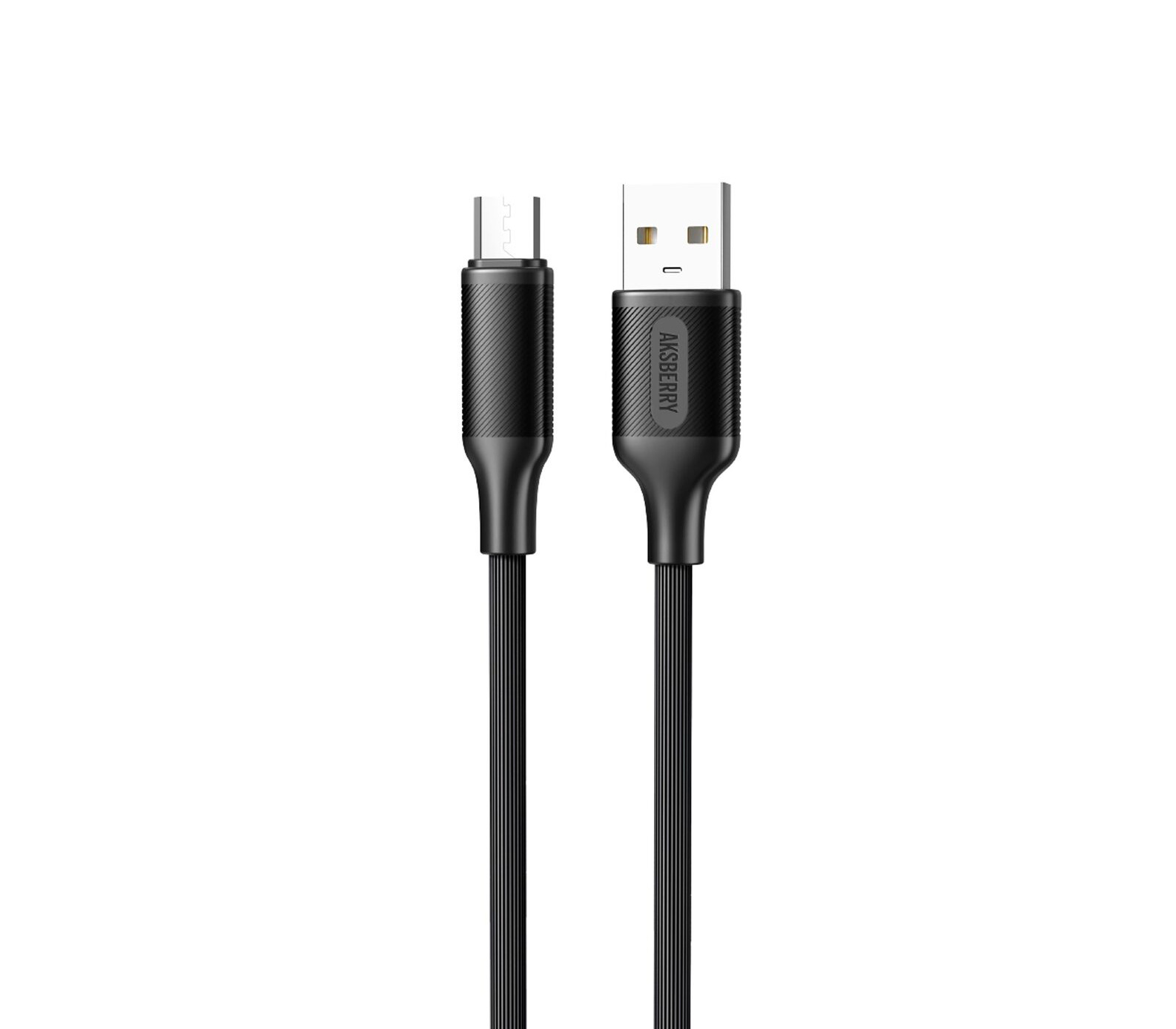 Кабель Aksberry X153, кабель USB-A / USB Micro B, 3А, длина 1 м, черный