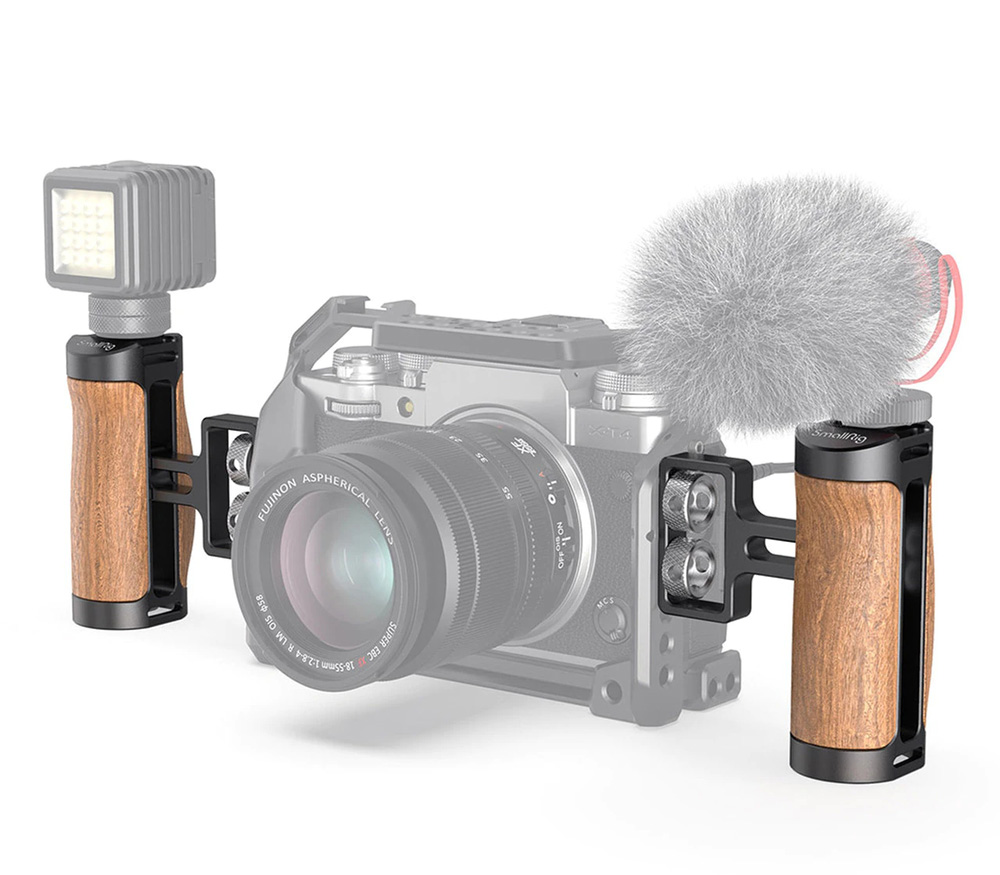 Ручка SmallRig 2913, боковая, деревянная ручка, на 2 винта 1/4"