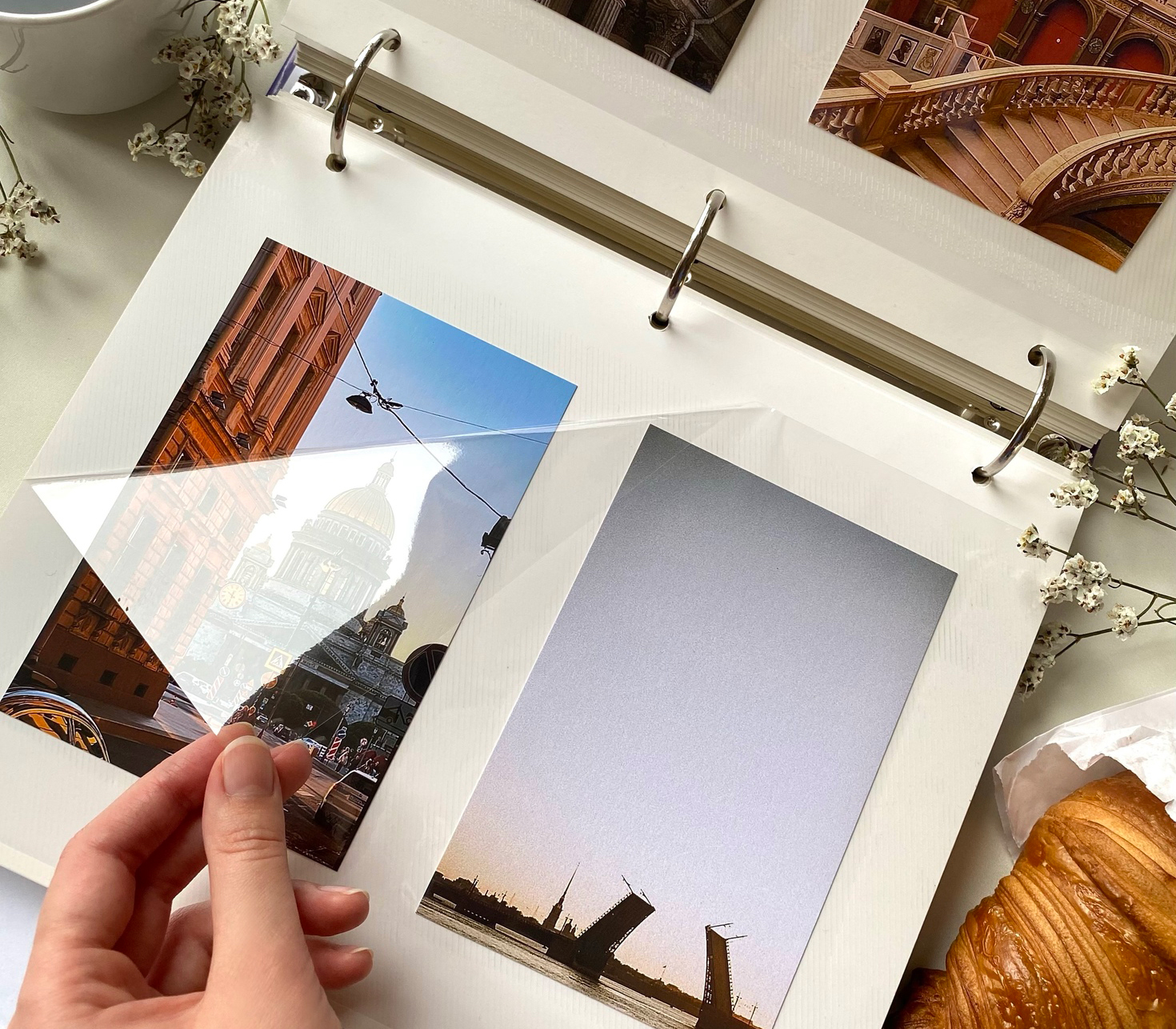 Фотоальбом Полином 50 листов 23х28 см, магнитный, "magic view" Замок