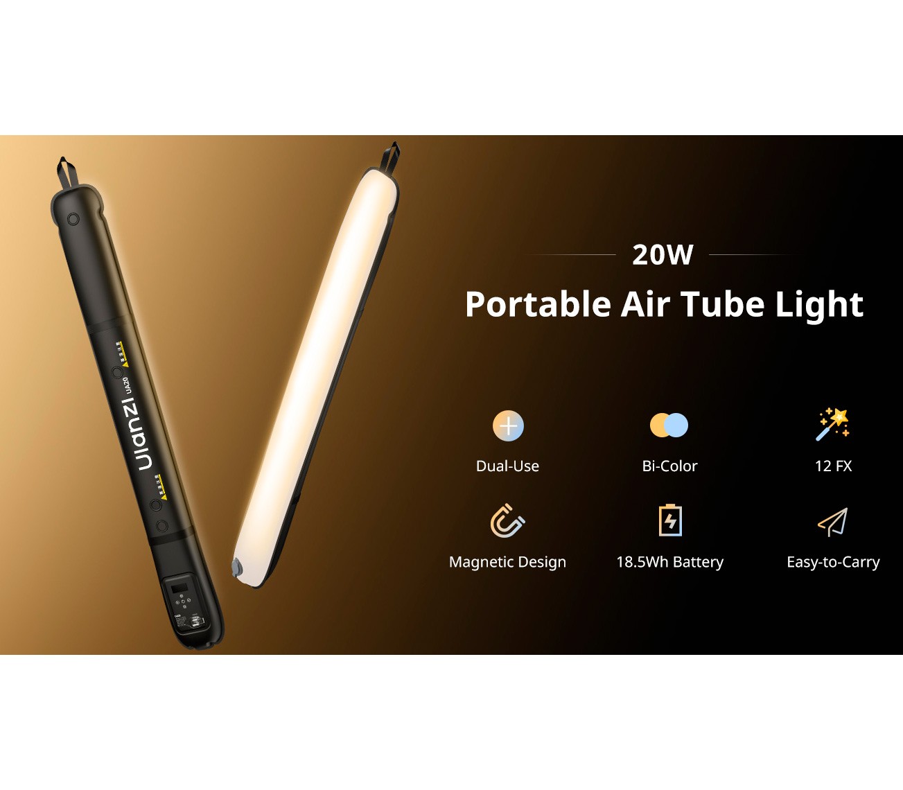 Осветитель Ulanzi UA20 20W Column Light, надувной, 2700-6500К, 20 Вт