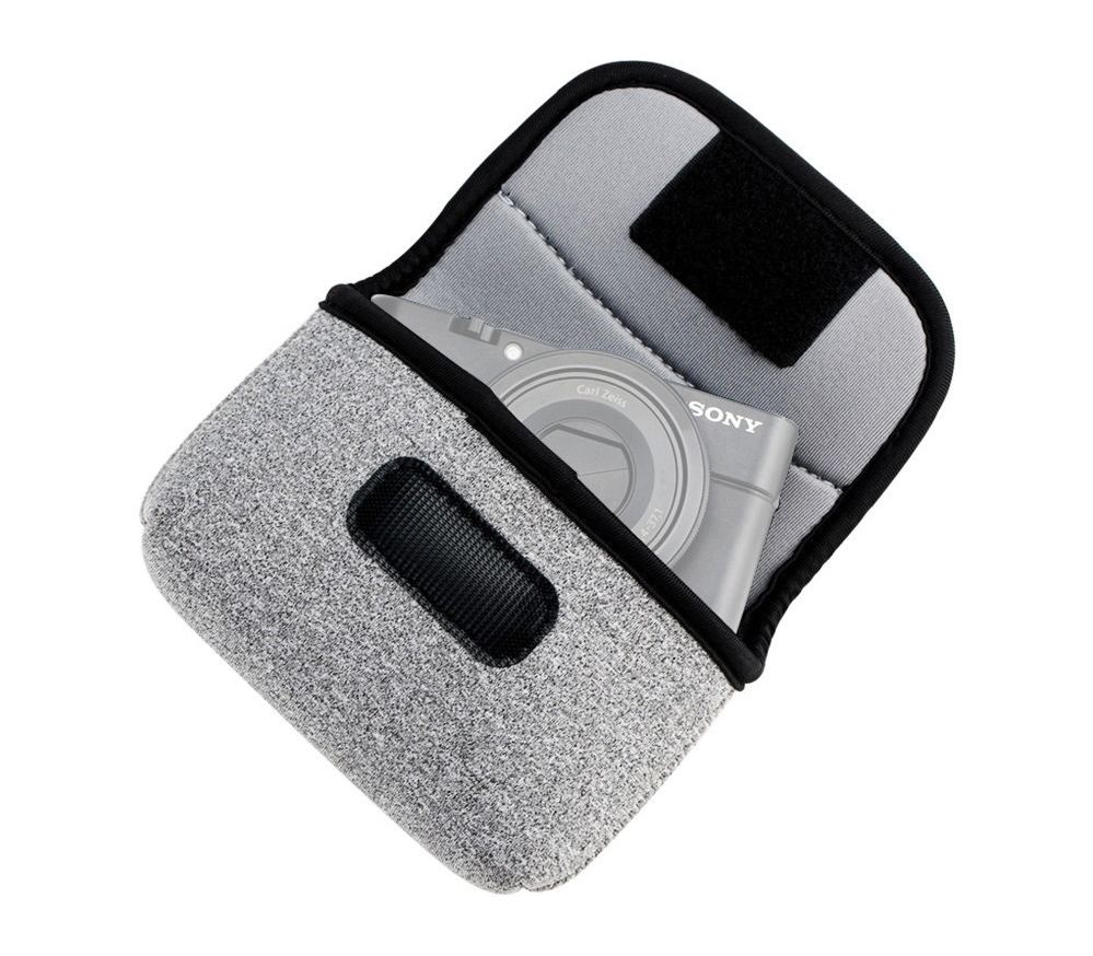 Чехол для компактной камеры JJC OC-R1BG с двумя карманами, неопрен, серый