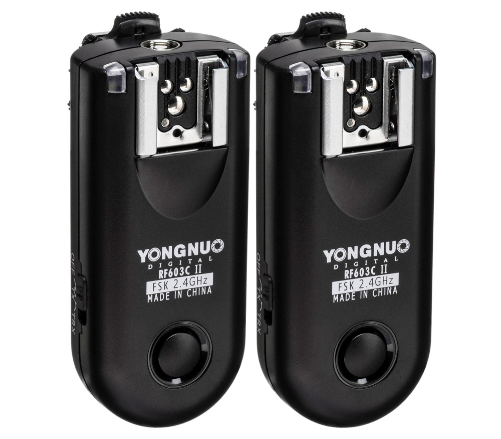 Трансивер + пульт ДУ Yongnuo RF-603C II C1 для Canon, 1 пара