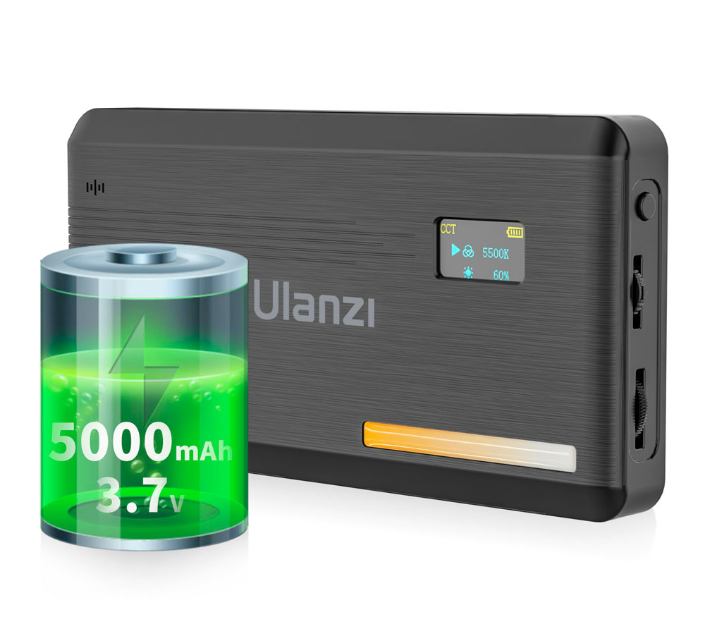 Светодиодный осветитель Ulanzi VL200 Bi-color, 8 Вт, 2500-9000 K, аккумулятор