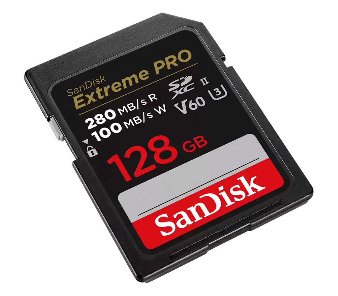 Карта памяти SanDisk SDXC 128GB Extreme PRO UHS-II V60 280/100MB/s