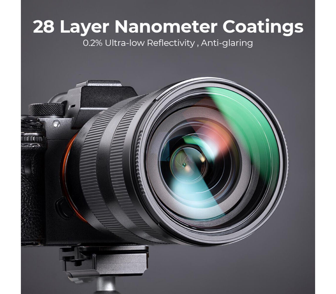 Светофильтр K&F Concept Nano-X B270 MCUV, Green Coated, 55 мм