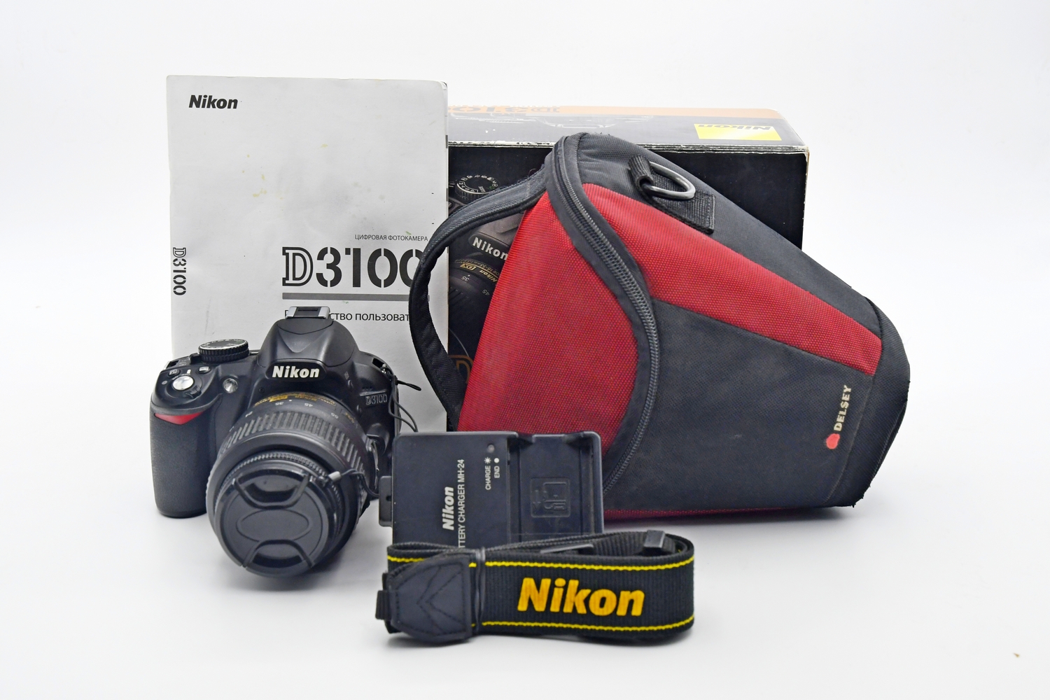 Зеркальный фотоаппарат Nikon D3100 Kit AF-S 18-55mm VR DX (состояние 4) (б/у)