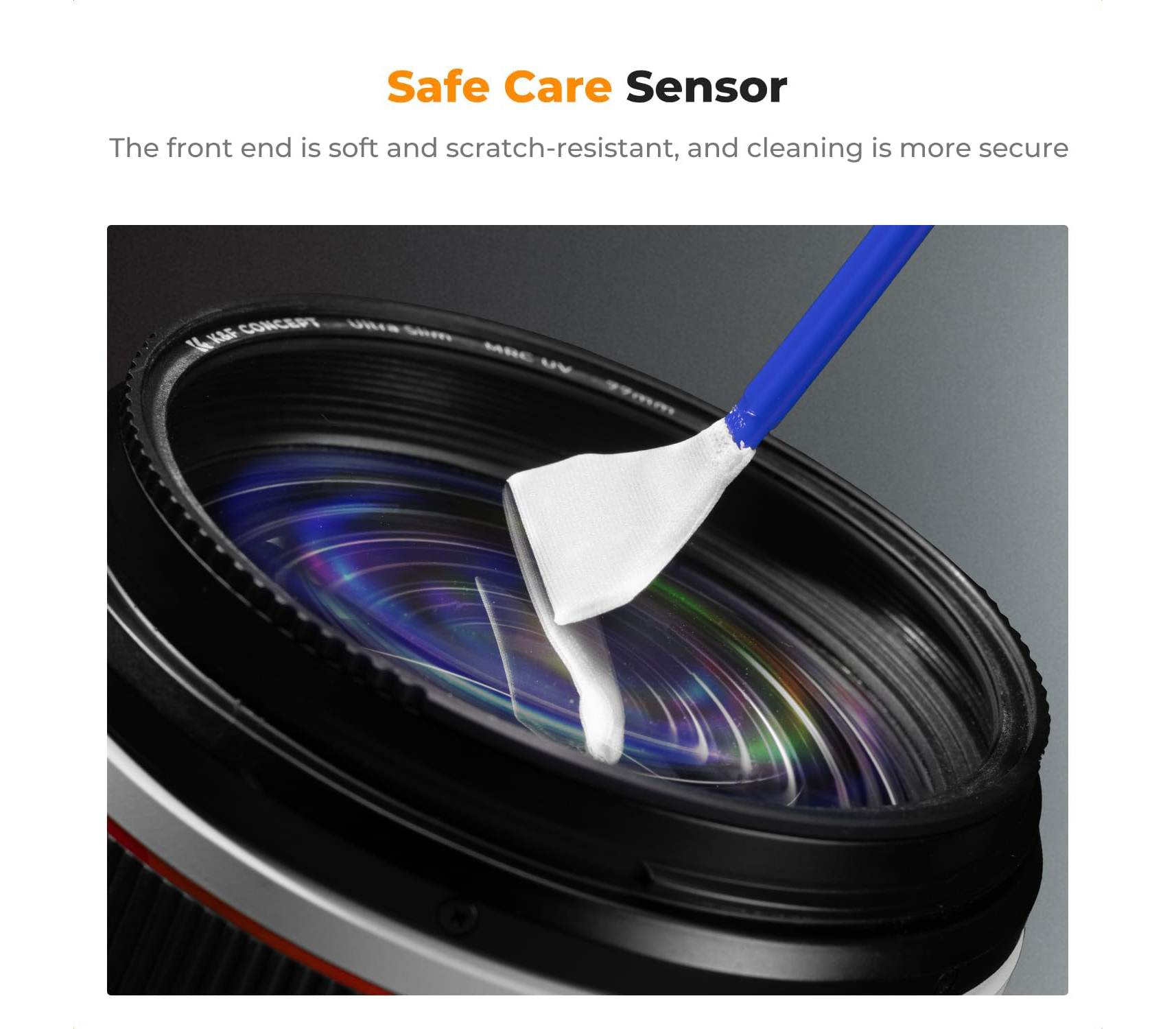 Шваброчки для чистки матриц K&F Concept 1616, для APS-C камер (10 шт, жидкость)