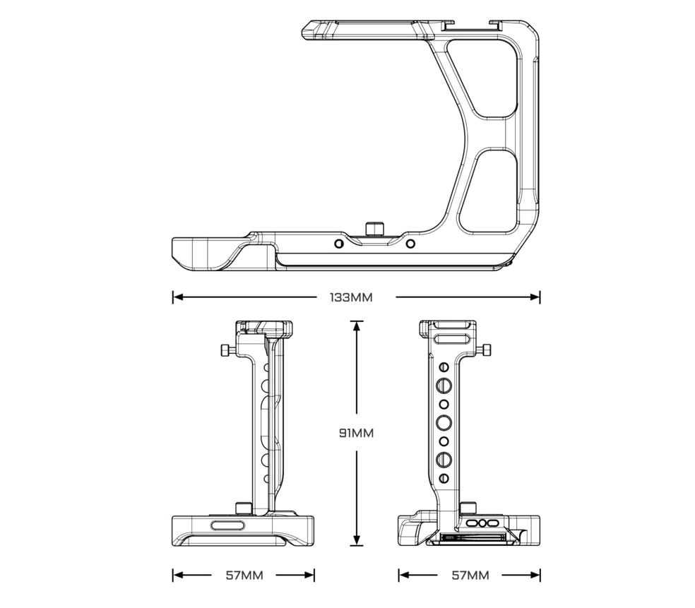 Клетка Tilta Half Camera Cage Lightweight Kit для Sony a7C II / a7CR, черная