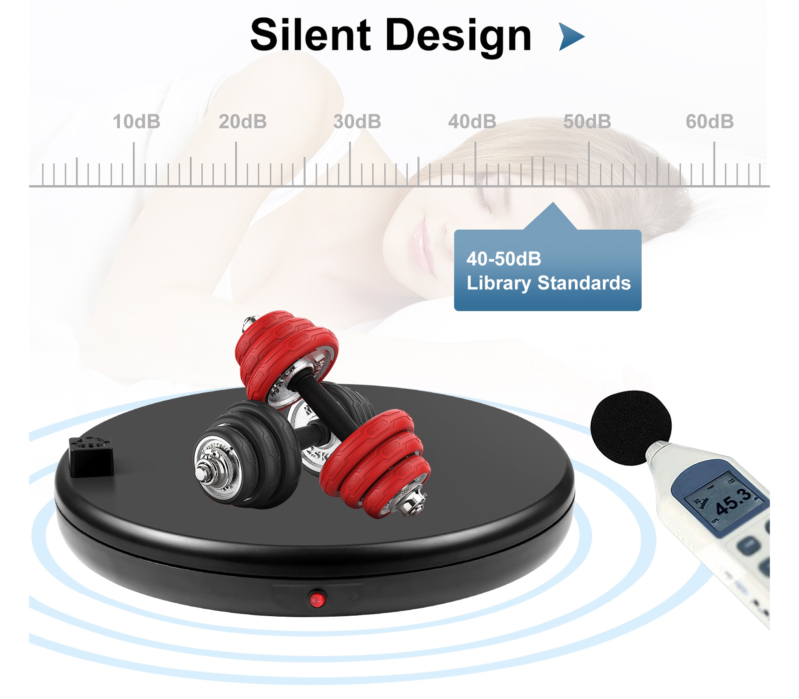 Поворотный стол Puluz PU3147 с пультом управления и розеткой, 45 см, до 100 кг, черный (уцененный)