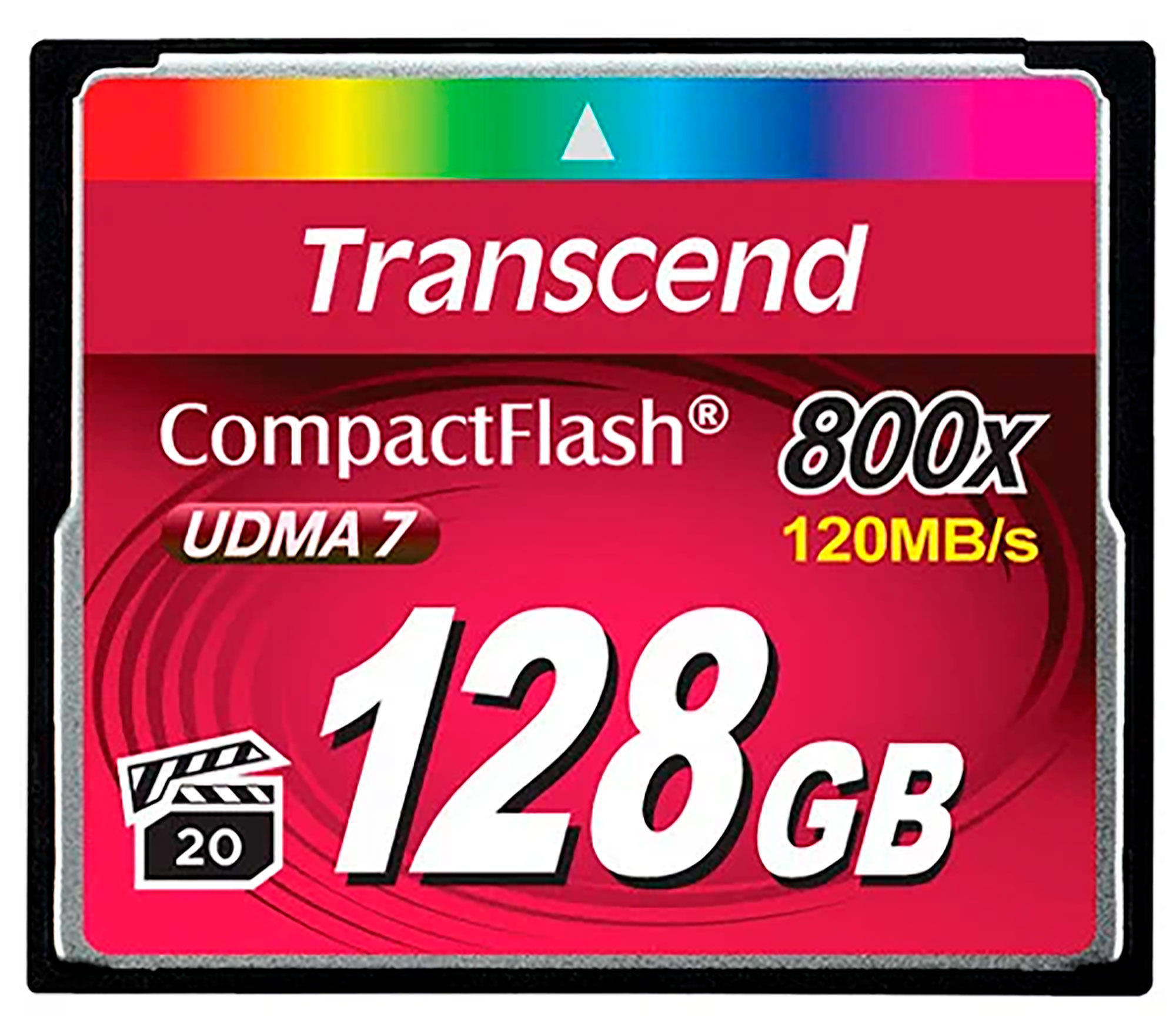 Карта памяти Transcend CompactFlash 128GB  800x Premium (120 Mb/s)