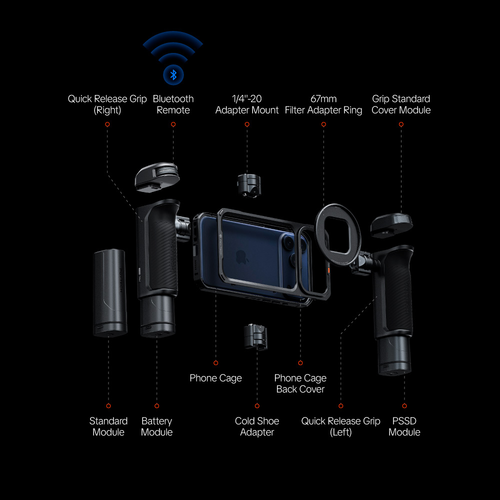 Клетка PGYTECH ProShot Phone Video Cage Kit для iPhone 17 Pro Max