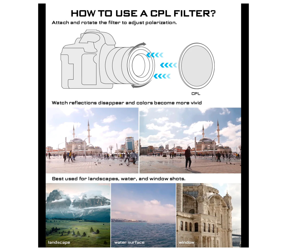 Комплект фильтров Freewell M2 Magnetic Quick Swap 3-pack 82mm: ND1000, CPL, UV