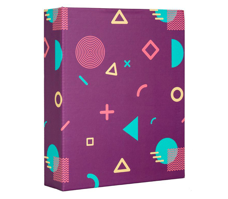 Фотоальбом Мирам 10x15 см 200 фото, геометрия, фиолетовый