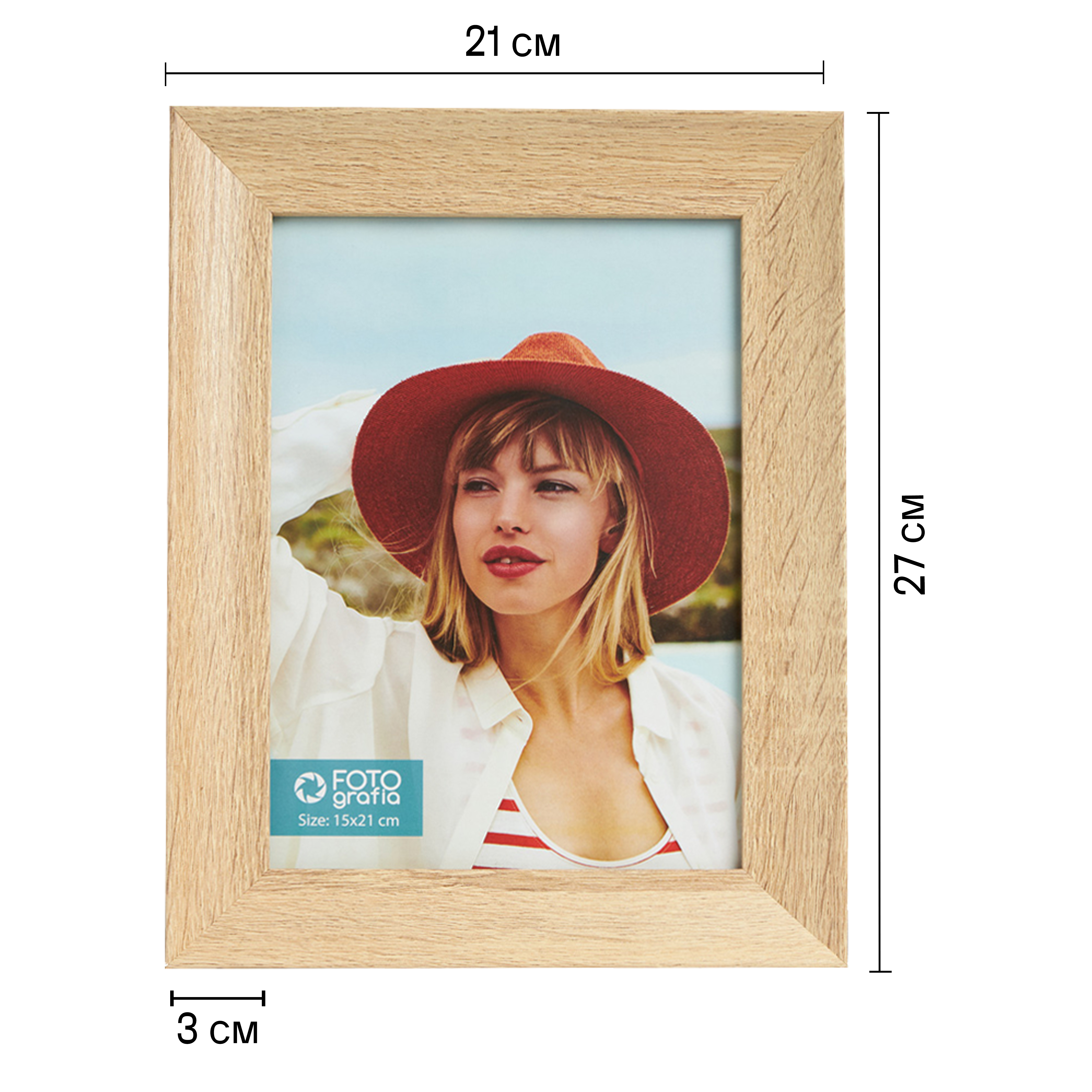 Фоторамка Fotografia 15x21 см, дуб (FFMDF-7143)
