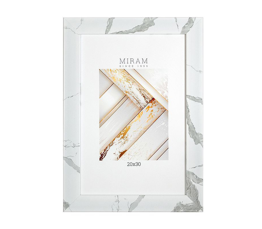 Фоторамка Мирам 20х30 см, белый мрамор (651675-8)