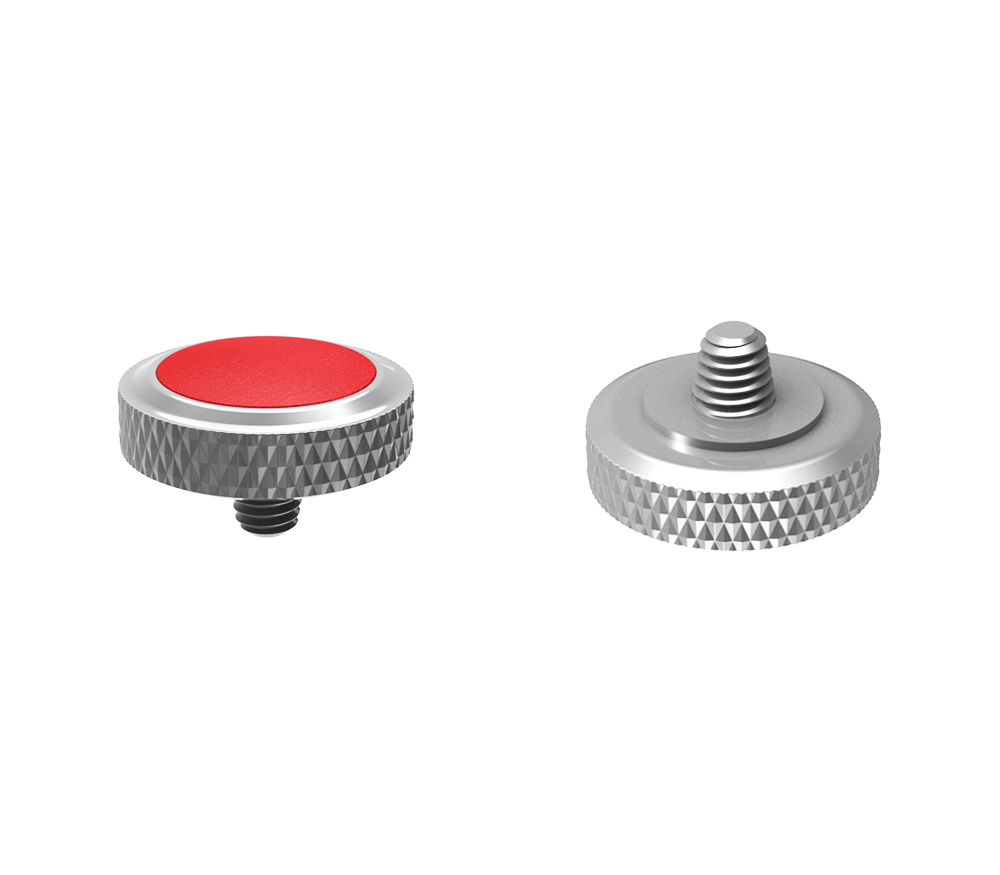 Спусковая кнопка JJC SRB-GR Red, мягкая, резьбовая, серая/красная