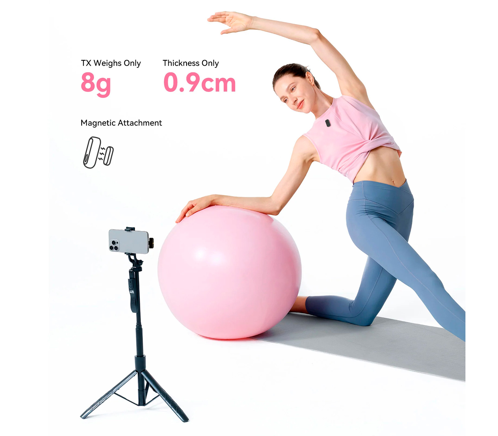 Беспроводная система Hollyland Lark A1 Combo, 2 микрофона, USB-C + Lightning, зарядный кейс, цвет Space Gray