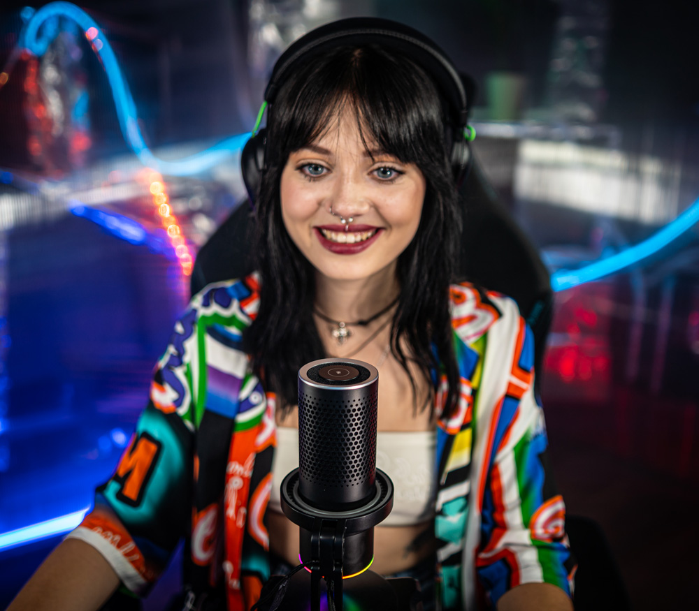 Микрофон Godox EM68X, настольный, USB, с RGB подсветкой