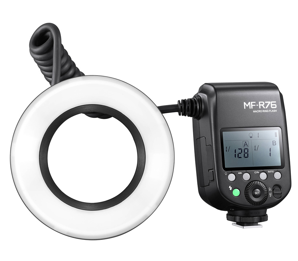 Кольцевая вспышка Godox MF-R76, универсальная