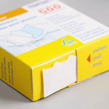 Клейкие стикеры Fotografia белые, 500 шт.