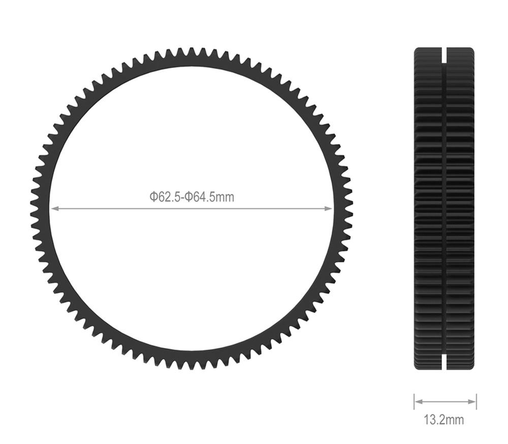 Зубчатое колесо SmallRig 3291, диаметр 62.5-64.5 мм, для систем Follow Focus