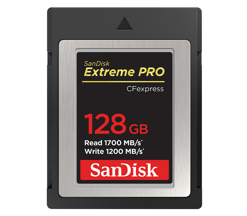 Карта памяти SanDisk CFexpress Type B 128GB Extreme Pro, чтение 1700, запись 1200 МБ/с