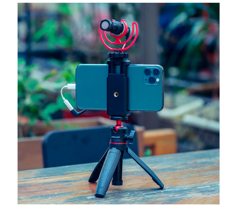 Штатив Ulanzi MT-08 Portable Desktop Tripod, с шаровой головой, черный