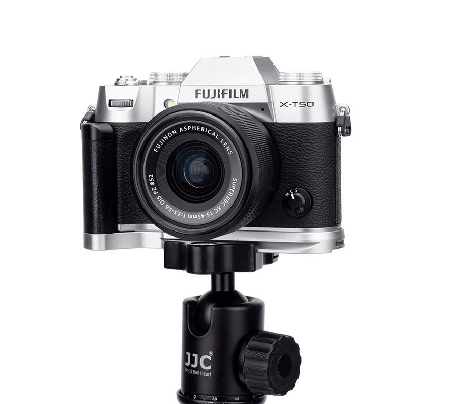 Дополнительный хват JJC HG-XT50 Silver, для Fujifilm X-T50, серебристый