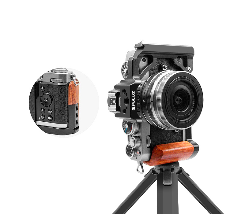 Клетка Puluz PU3112B Wood Handle Camera Cage для Nikon Z fc, черная