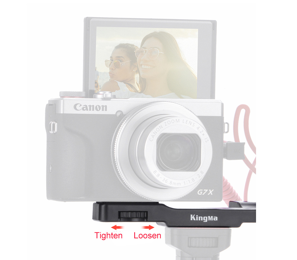 Удлинительная площадка Kingma VL014: 2 башмака + винт 1/4"