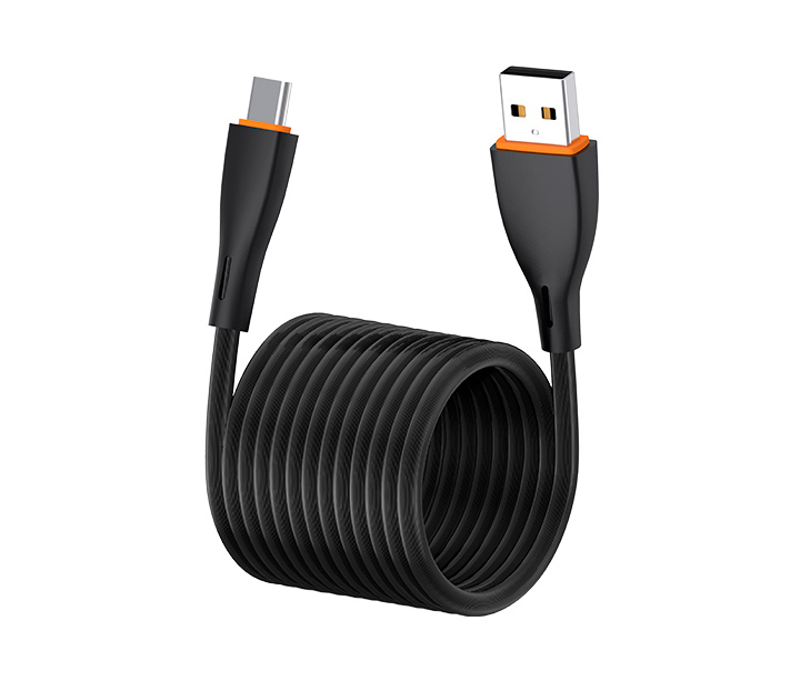 Кабель EOFE AC21 USB-A / USB-C, 2.4А, ПВХ, 1 метр, черный
