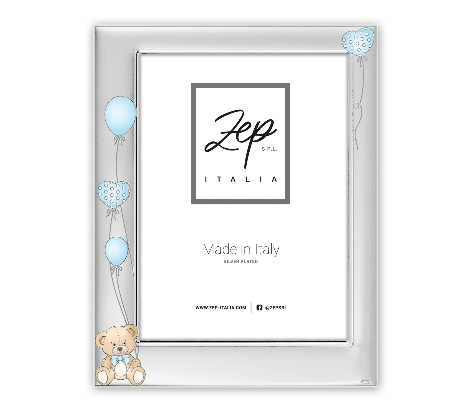 Фоторамка ZEP B17246B IVAN BLUE, 10x15 см, металл, серебристая